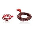 thumbnail image 1 of Kamada Combination of Red Coral (Moonga) mala and exquisite red chandan (Sandalwood) mala,Spritual Necklace/rosary for Women and Men, 1 of 5
