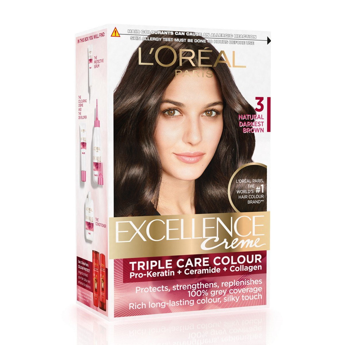 L Oreal Paris Excellence Creme Hair Color 3 Natural Darkest Brown 72ml 100g Walmart Com Walmart Com L Oreal Paris Excellence Creme Hair Color 3 Natural Darkest Brown 72ml 100g Walmart Com Walmart Com