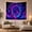 Dragon Head in Dark Cosmic Space Facing Vortex, variant on Neon Dragon on a Stormy Mountain Peak, Dramatic Fantasy Style for Dragon Lovers, Lightning Wall Art, Housewarming Gift, Tapestry Wall Hanging for Bedroom and Dorm