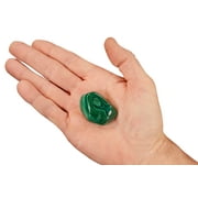 Kidz Rocks Birds Eye Malachite 1 1/4" Tumbled Healing Stone Green Rock Mineral Crystal