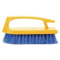 thumbnail image 3 of Rubbermaid Commercial Iron-Shaped Handle Scrub Brush, Blue Polypropylene Bristles, 6" Brush, 6" Yellow Plastic Handle, 3 of 3