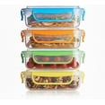 thumbnail image 3 of - 4 Pack of Fun Size Leakproof Sandwich Containers - Reusable, BPA Free Sandwich Boxes. Airtight Seal. Also Great for Salads, Snacks, Fruit, Treats and Food Storage., 3 of 7
