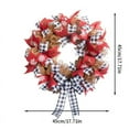 thumbnail image 3 of Suncoda Christmas Wreath, Christmas Ornament Wreath Christmas Wreath Door Hanging Window Props Decoration Decoration, Christmas Ornament, 3 of 5
