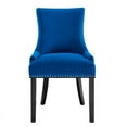 thumbnail image 6 of Modway Marquis 20.5" Velvet Dining Side Chairs in Emerald Green/Black (Set of 2), 6 of 9