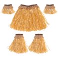 thumbnail image 5 of 5 unids Hawaiian Fancy Grass falda conjunto brazo y pierna Bandas traje elástico Costume Party Accesorio (color de paja), 5 of 5