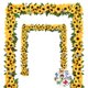 thumbnail image 1 of Guirnalda artificial de girasoles BLEUM CADE de 30 pies con mariposa x4, 1 of 7
