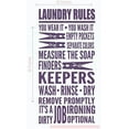 thumbnail image 3 of Rules.It's A Dirty Job Home Decor Vinyl Lettering Laundry Quotes Wall Stickers, 36x18-Inch, Plum, 3 of 5