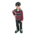 thumbnail image 1 of Figura en miniatura de muñeca, colección pintada a mano, jardín de hadas, escena de película, tren, ornamento de ferrocarril, paisaje Diorama, modelo Chico, 1 of 9