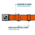 thumbnail image 5 of Buckle-Down Pet Collar, Dog Collar Metal Seatbelt Buckle, Neon Orange, 11 to 16.5 Inches 1.0 Inch Wide, 5 of 8