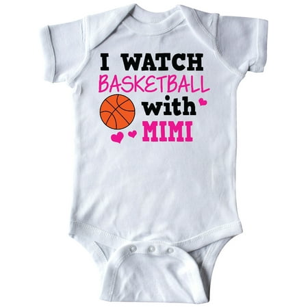 

Inktastic I Watch Basketball with Mimi Gift Baby Girl Bodysuit