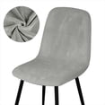 thumbnail image 4 of Funda de terciopelo para silla de Bar, cubierta de Banco de tamaño corto, funda de asiento para el hogar y la sala de estar, 1/2/4/6 piezas, 4 of 4