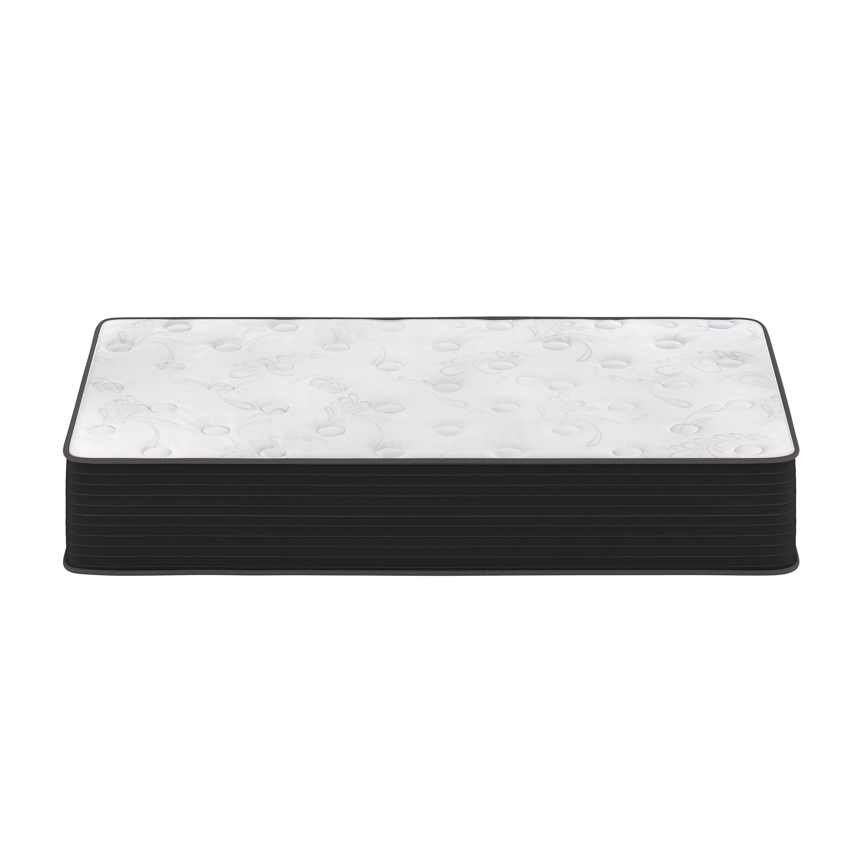 Flash Furniture Cooling Gel 12 Inch CertiPUR-US Certified Foam and Pocket Spring Hybrid Mattress, Twin Mattress in a Box