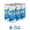 Milwaukee's Best Light Lager Beer, 6 Pack, 16 fl oz Cans, 4.1% ABV