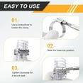 thumbnail image 4 of Uxcell 6 Pcs Abrazadera de Manguera 9-7/8"-10-3/4" Acero Inoxidable Ajustable de Engranaje de Gusano, 4 of 6