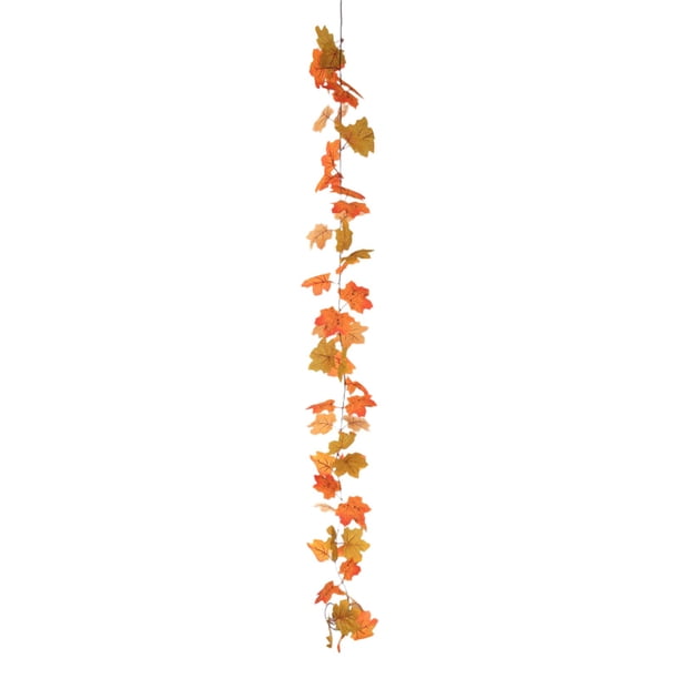 HWRETIE Greenery Garland Vines Simulated Maple Leaf Vines Leaves Thanksgiving Festival Decoration Room Living Room Scene Layout Simulated Vines Home Decor