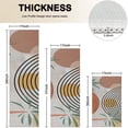thumbnail image 4 of Orange Boho Geometric and Plant Pattern (2) Kitchen Rugs Sets Of 3,Kitchen Runner Rugs Non Skid Washable,Decorative Kitchen Floor Mats for Kitchen,Sink,Laundry,17"x30"+ 17"x47" + 17"x59", 4 of 6