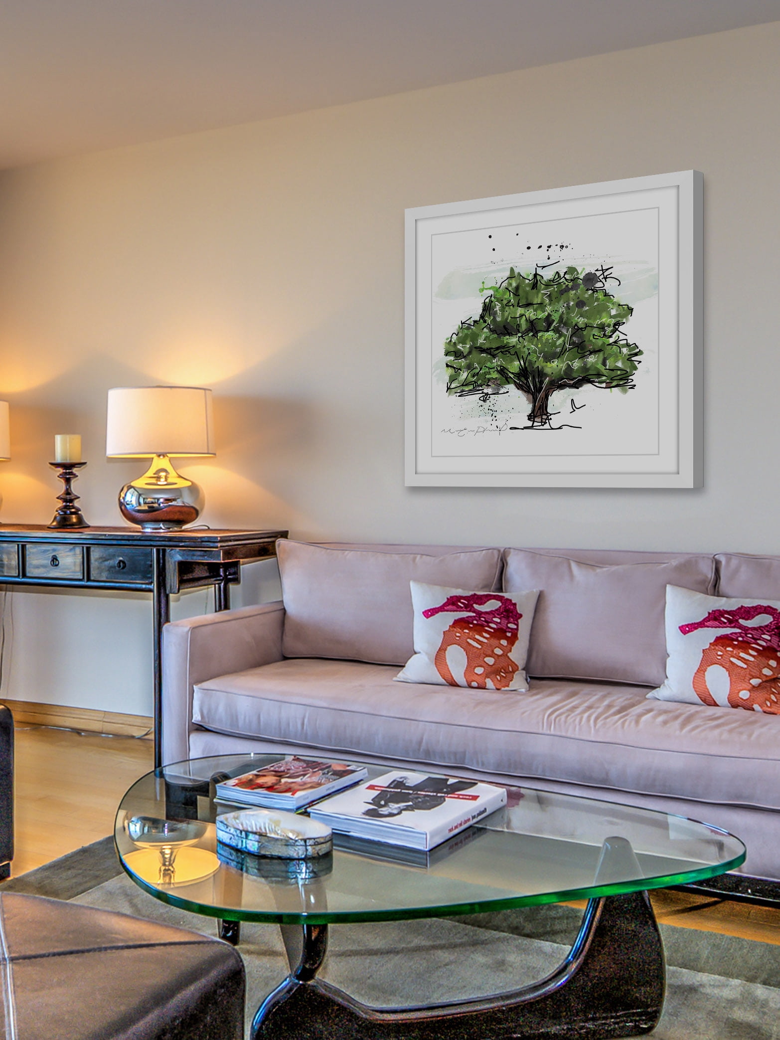 "Chene" Framed Painting Print