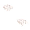 thumbnail image 3 of Cateissary Caja de correos liviana y duradera para empaquetar pedidos Papelería agradable y bolsas de oficina para empacar productos Cesta A4 Oro Rosa 2Conjunto, 3 of 6