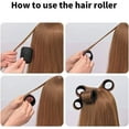 thumbnail image 5 of Hair Rollers,Self Grip Hair Rollers 45 Pcs with 24Pcs Hair Rollers 4 Sizes (6 Jumbo Rollers/6 Large Rollers/6 Medium Rollers/6 Small Rollers) Hair Clips and Comb for Long Medium Short Hair (Black), 5 of 8