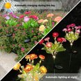 thumbnail image 5 of Luces solares de 7 campanillas de invierno, luces solares LED, decoración al aire libre para Patio, césped, jardín, sendero, 5 of 5
