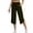 *Army Green, variant on Women's High Waist Bermuda Yoga Shorts, Elastic Waist Knee Length Casual Pants with Pockets Black,Women's Plus XXL
