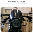 thumbnail image 3 of Miangastore Motorcycle Windshield Deflector Black ABS 1Pcs 10.2X8.5in, 3 of 8
