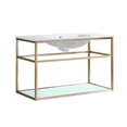 thumbnail image 6 of Pierre 36 Single, Open Shelf, Gold Metal Frame Bathroom Vanity, 6 of 12