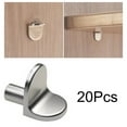 thumbnail image 6 of AFQH 20 Pack Shelf Support Pegs, 5mm Metal Nickel L-Shaped Shelf Support Nickel Plated Shelf Bracket Pegs with Hole, Cabinet Support Pins for Furniture Shelves Bracket (Silver), 6 of 9