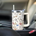 thumbnail image 5 of 40 oz Tumbler with Handle and Straw Lid Leak Proof - 40 oz Insulated Tumbler for Mothers Day Birthday Gifts for Women Friend Daughter, 5 of 6