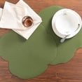 thumbnail image 1 of Flowery Artificial Leather 2 Place Mat 40 cm Green, 1 of 1