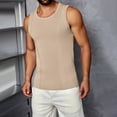 thumbnail image 2 of fatyb Mens Ribbed Knit Tank Tops Sleeveless Casual Tee Shirts Workout Summer Muscle Undershirt for Men, 2 of 3