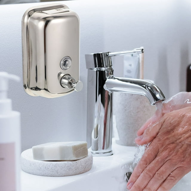 FOMIYES De Jabón Para Y Ducha De Acero Inoxidable Con Instalación En Pared Y Gran Capacidad