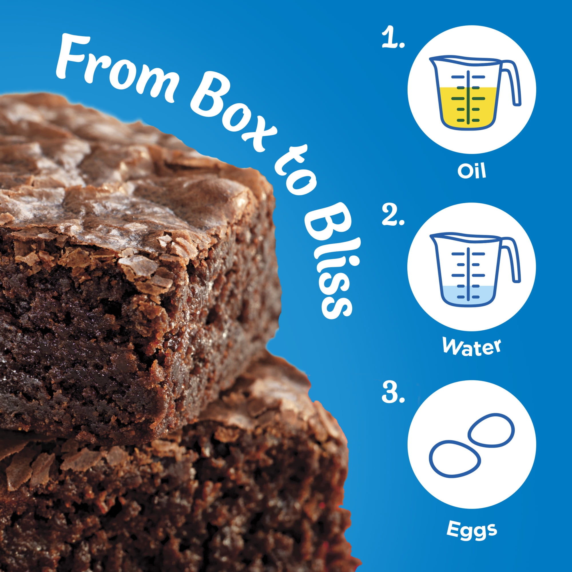 (3 pack) Pillsbury Chocolate Fudge Brownie Mix, 18.4 oz Box