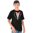 thumbnail image 4 of Classic Fake Printed Tuxedo Costume Boys Kids T Shirt Tees Tops Teen Brisco Brands L, 4 of 6