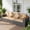 Beige, variant on Costway Patio Wicker Sectional Furniture Set, 3 Piece Outdoor Couch Set for Garden Gray