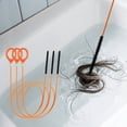 thumbnail image 4 of 3PCS 32 in Drain Snake Hair Removal Tool, Nylon Coated Metal Sink Clog Remover for Shower Bathroom Sewer, 4 of 7