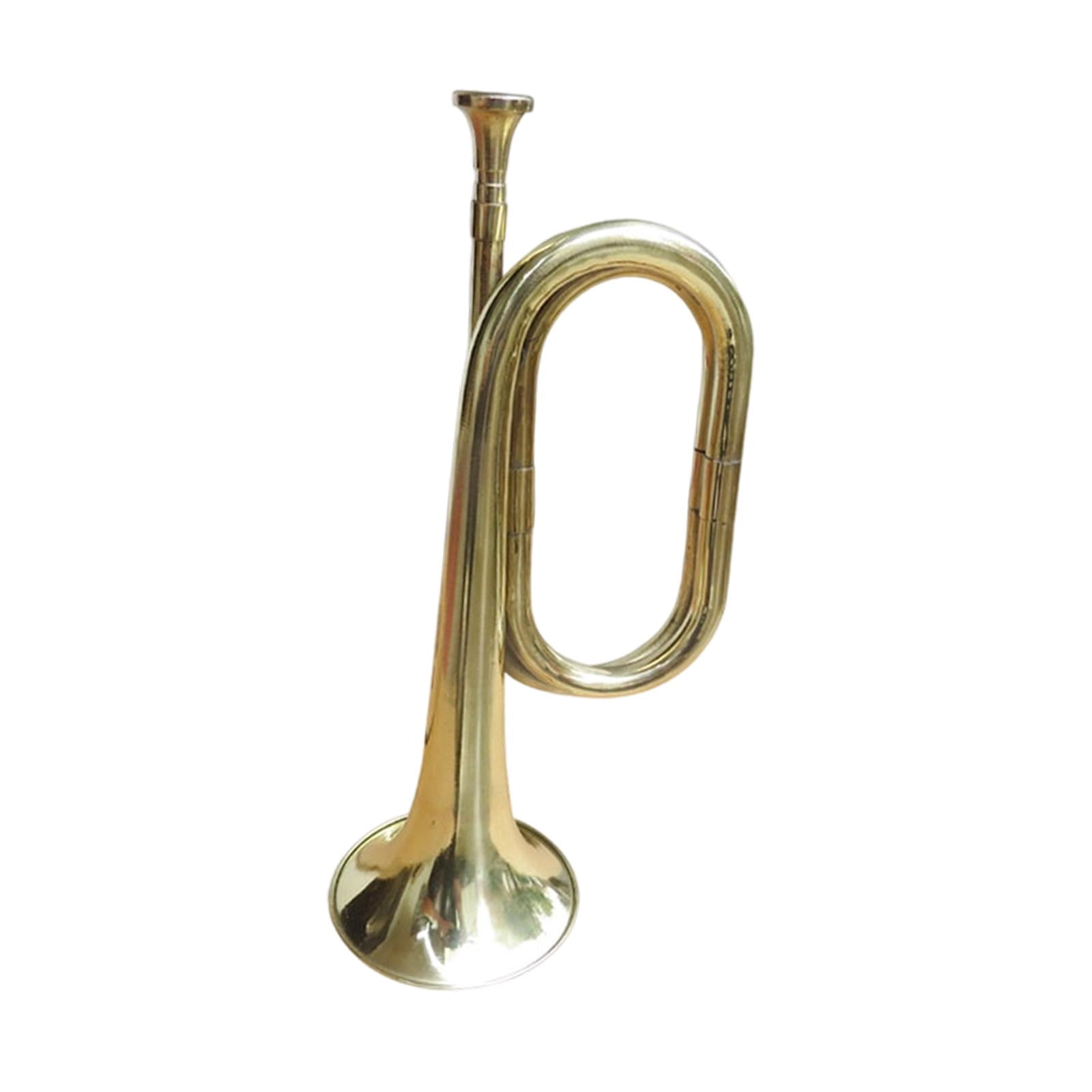 Trumpet Bugle Musical Instrument Cavalry Trumpet Portable Brass for School Band Festival Performances