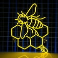 thumbnail image 4 of Handmadetneonsign Honeycomb Neon Sign, Beehive Wall Art Decor, Bee Led Light, Honey Wall Decor, 4 of 5