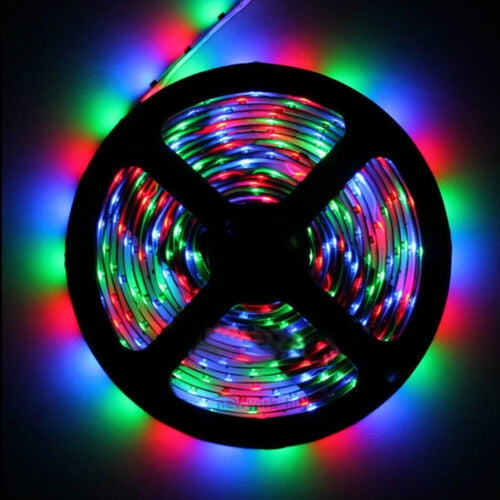 Tira de luz LED de 10 m con control remoto, tiras LED RGB regulables para dormitorio, cocina, habitación infantil