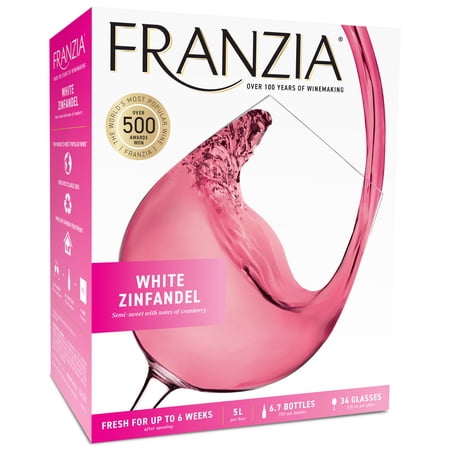 Franzia White Zinfandel, Pink Wine, 5L
