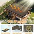 thumbnail image 3 of NAWAY 90% Sun Shade Cloth 4'x8' Outdoor Pergola Shade Cover Canopy with Grommets UV Block Privacy Screen for Patio, Backyards, Outdoor, Carport, Garden, Mocha, 3 of 6
