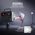 thumbnail image 4 of Neewer Q4PRO 400Ws 2.4G TTL Outdoor Flash, 1/8000 HSS, 6000K, APP Control, Bowens Mount, Freeze Mode, Dual Display, 4 of 9