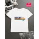thumbnail image 1 of Rugby T-shirt - Boys' Rugby Graphic Cotton T-Shirt - Short Sleeve, Black with Colorful Stripes & Football Design, Casual Crew Neck Tee for Youngsters, Perfect Gift for Sports Fans, 1 of 6