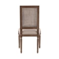 thumbnail image 3 of Linen and Cane Oak Dining Chair, Neutral (Set of 2), 3 of 6
