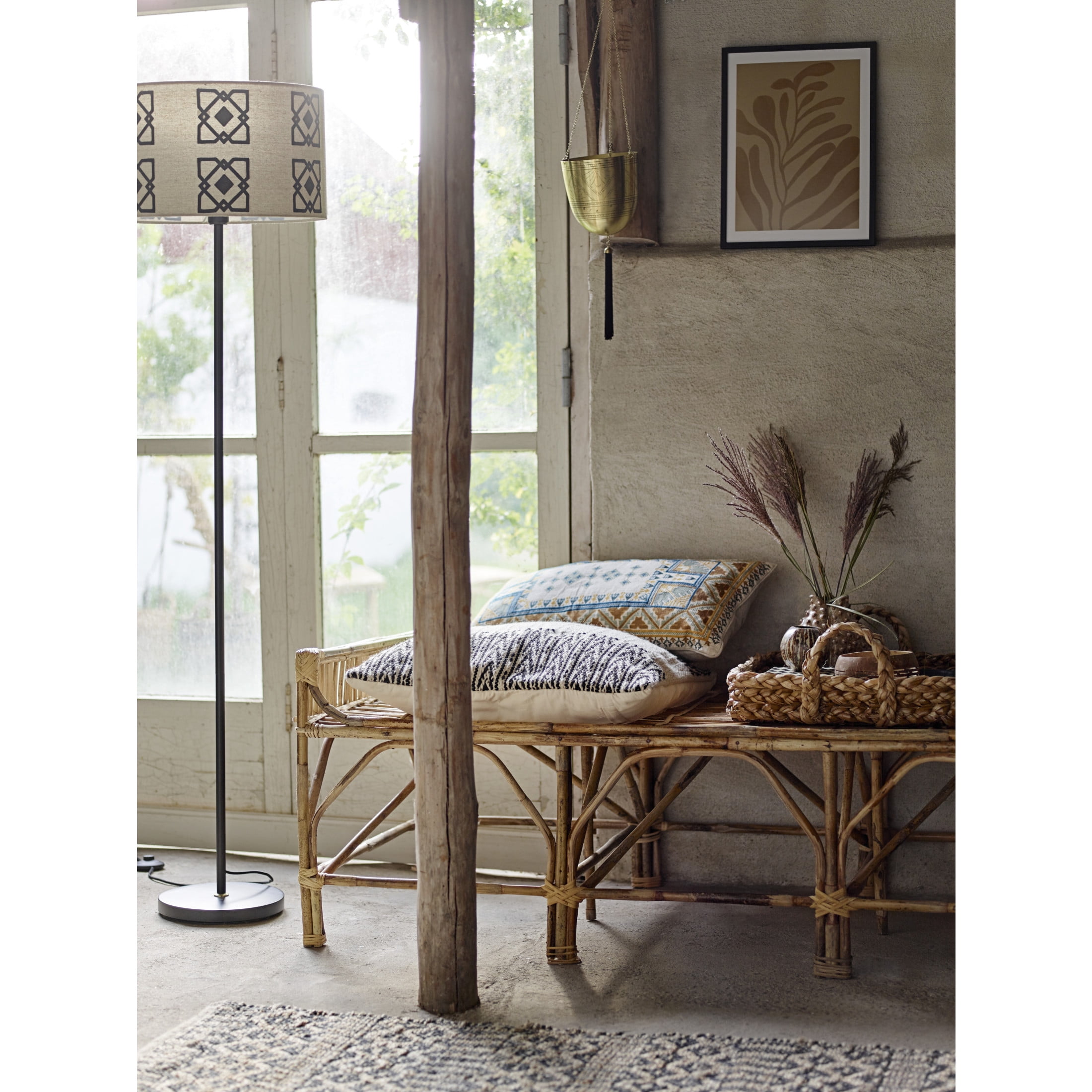 Creative Co-Op Bankuan Braided Tray with Handles