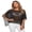 Black, variant on LMLYSoH Women Knit Poncho Loose Solid Boat Neck Asymmetrical Coverup Tops Casual Shrug Sweaters