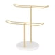 thumbnail image 2 of Organizador de Diademas de Metal de 2 Niveles | Exhibidor de Diademas y Pulseras | Almacenamiento de Aleación para Accesorios para El Cabello | Decoración para Dormitorios Universitarios (Blanco), 2 of 7