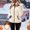 Beige, variant on with Pocket Jackets for Women Windbreaker Zip Up Sherpa Womens Fleece Jacket Raincoat Mid-Length Beige Cocoon Long Sleeve Winter Jacket