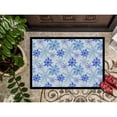 thumbnail image 3 of Blue Snowflakes Watercolor Doormat 18x27, 3 of 4