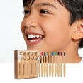 thumbnail image 7 of Bamboo Toothbrush Set of 10, Eco-Friendly Biodegradable Brushes, Natural Handle for Oral Care – 10 Pieces, 7 of 7